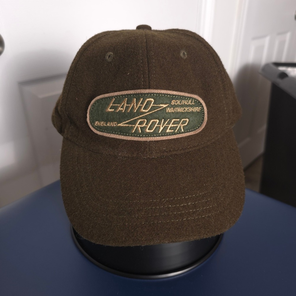 Vintage Red Canoe Land Rover Brown Wool Hat OS Adjustable